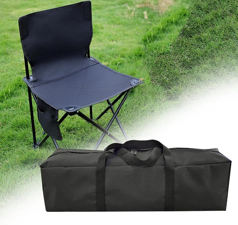 Almencla Folding Chair Storage Bag, Foldable Overnight Bag, Multi Tool Bag Camping Chair Replacement Bag for Camping