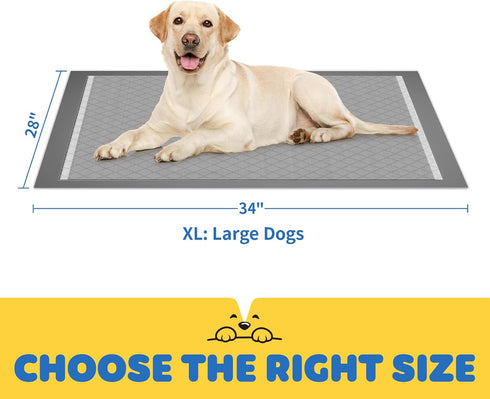 100-Pack 34'' 28'' 6-Layer Powools X-Large Puppy Pads - x Pee Pads for Dogs Potty Training with Leak-Proof Quick-Dry