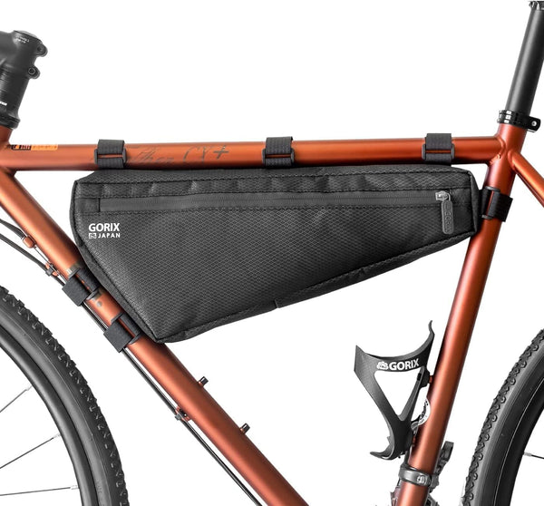 GORIX Bike Triangle Bag, 3L Waterproof Frame Bag for Cycling Road Mountain Bicycle (GX-FB WEB)