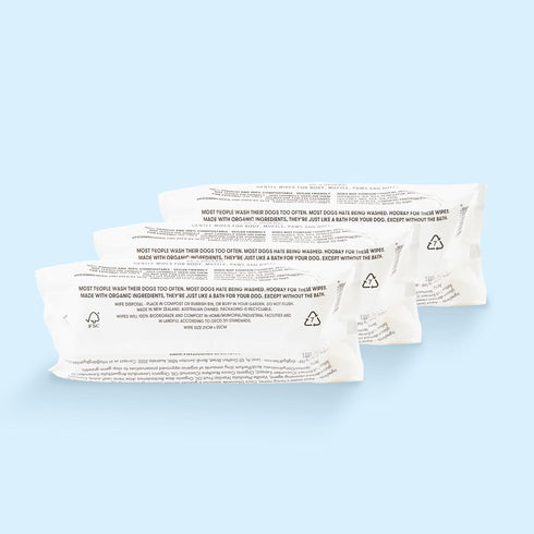 DOG by Dr Lisa Plant-Based Bathing Wipes for Dogs, 100% Compostable Bamboo, Vet-Created, Vegan, Non-Toxic, 240 Count