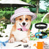 Sanwuta 12 Pcs Adjustable Reflective Puppy Dog Collars Bulk - Safety Nylon Collars with Locking Buckle for Small Medium