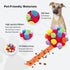 Interactive Snuffle Toys for Dogs - Sniffle Treat Game Ball, Encouraging Natural Foraging Skills (Red, Triangle)