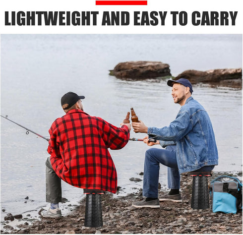 1 Pack Suzile Square Telescopic Stool Cushion (Exclude Chair) with Memory Foam Retractable Thickened Folding Stool