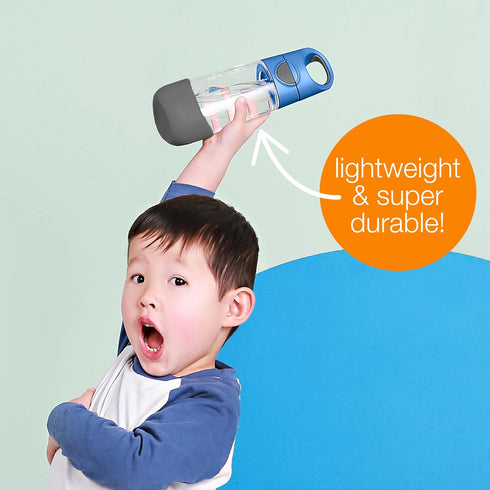15oz b.box Tritan Straw Bottle: Kids Water Bottle for Toddler & Up. Spill & Leak Proof, BPA Free. Great