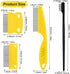5 Pieces Dog Eye Combs Tear Stain Remover Combs Pet Grooming Comb for Small Dogs Gently Removing Eye Mucus and Crust (Yellow, Black)