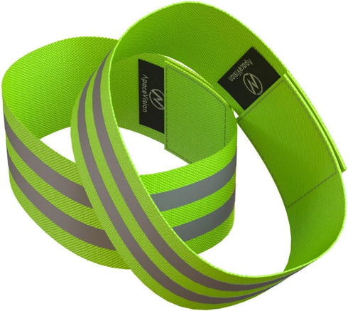 Reflective Ankle Bands (4 Bands/2 Pairs) | High Visibility Safety for Jogging/Cycling/Walking | Sports Accessories