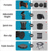 Upgrade Retractable Portable Toilet Camping Toilet Lightweight and Height Adjustable Folding Travel Toilet Portable