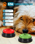 Dog Buttons for Communication, 9 Pcs Talking Button Set, 30s Voice Recording, Pet Speech Training Buzzers with Stickers