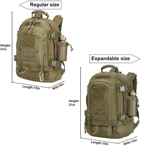 Tactical Backpack Military Hiking Daypack Molle for Men 3 Day Assault Bug Out