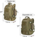 Tactical Backpack Military Hiking Daypack Molle for Men 3 Day Assault Bug Out