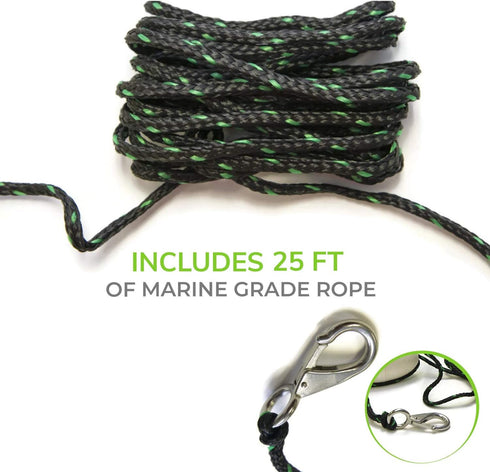 Gradient Fitness Kayak Anchor, Small Boat and Canoe Anchors, Jet Ski Accessory