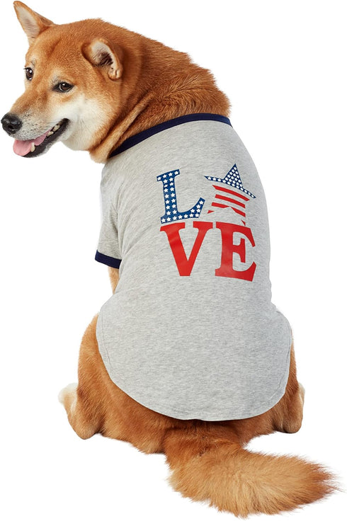 T-Shirt for Dogs, Love Stars & Stripes, Large