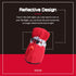 Dog Shoes & Paw Protector, Anti-Slip Sole Summer Dog Booties with Reflective Straps, 4PCS Red for Small Medium Dogs