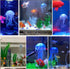 WishLotus 2 PCS Jellyfish Fish Tank Decorations, Simulation Jellyfish Plant Ornament for Various Aquariums (S, Pink)