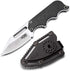 SOG Instinct Small Fixed Blade Knife - EDC Neck Boot Knife, 2.3 Inch Full Tang Blade with Sheath and Clip, Black