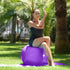 HANABASS Yoga for Exercise Extra Thick Stability Inflator for Core Strength and Fitness Routines Design Burst Material
