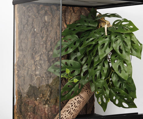 WOLEDOE Reptile Plants for Terrarium, Amphibian Habitat Decor Artificial Hanging Plants with Suction Cup - Fake Swiss