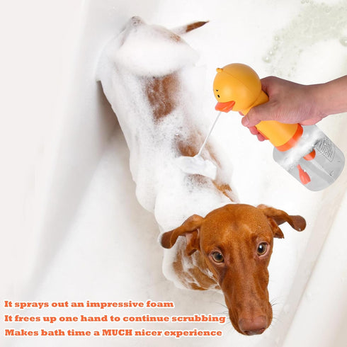 Electric Foaming Shampoo Dispenser for Dog and Cat Bathing, Rechargeable Soap Foaming Machine for Cleaning