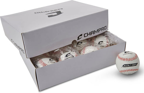 9-Inch) Pack 12 Champro Safe-T-Flight Baseball (White