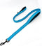 4FT Blue Strong Dog Leash with 2 Padded Handles, Traffic Handle for Extra Control (Blue, 4FT)