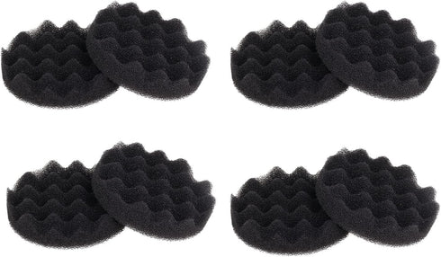Swess FX6 Carbon Filter Pads, 8 Pack Replacement Foam Filter Pads Compatible with Fluval FX4/FX5, Black
