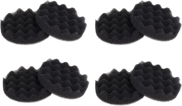 Swess FX6 Carbon Filter Pads, 8 Pack Replacement Foam Filter Pads Compatible with Fluval FX4/FX5, Black