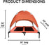 Midlee Salmon Dog Cot with Canopy, 30" x 36"