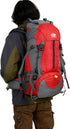 WoneNice 50L Waterproof Hiking Backpack - Outdoor Sport Daypack with Rain Cover