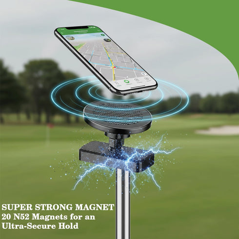 Vintly 2-Pack N52 360 Magnetic Golf Cart Phone Holder Mount with Strong Magnets and Rotation, Phone Mount Fits All
