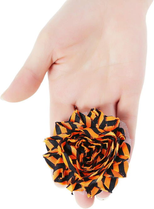 BoomBone Halloween Dog Collar Accessory - Flower Charms Sliders for Holiday Dog Collars