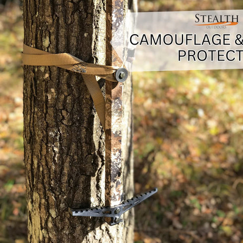 Natural Gear Camo Silencing Tape, Self Adhesive Fabric for Quieting Metal Hunting Gear, 4” x 72” Roll