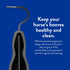 Wahl Professional Animal Equine Grooming Horse Hoof Pick, Ergonomic Rubber Handle, Black