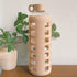 purifyou Premium Glass Water Bottles, 40oz Reusable Drinking Bottle with Silicone Sleeve