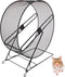 POPETPOP Silent Hamster Running Wheel with Rack - Quiet Exercise Toy for