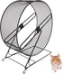 POPETPOP Silent Hamster Running Wheel with Rack - Quiet Exercise Toy for