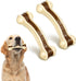Sosation Bones Shaped Dog Toys for Aggressive Chewers, 2 Pack Nylon Beef Flavor Teething Toys