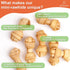 MON2SUN 2.5 Inch 60 Count Dog Rawhide Knot Bones Small Rawhide Bones Mini Chews Chicken Flavour for Puppy and Small