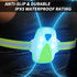 LED Reflective Running Vest with Front Light, High Visibility Gear for Men/Women Running, Cycling, Walking
