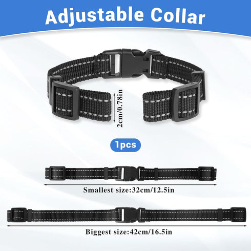 Reflective Collar Replacement Strap, Heavy Duty for Dog GPS Training Bark Receiver Collars, E Collar Straps for Dogs