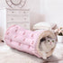 Cat Tunnel Toy with Winter Warm Cat Bed Mat, Reversible Plush &
