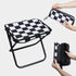 SICHCIS Collapsible Stool Camping Folding Stools: 1.1lbs Lightweight Portable Foot Stool Load 300lbs