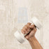 STOBAZA Dumbbell Rack Wall-mounted White Single Piece Heavy Duty Barbell Storage Rack Weight Shelf for Home Gym