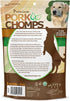 5 Inch 20 Count Pork Chomps Roasted Pork Skin Dog Chews, Mini Twists, - Long-Lasting Treats for Dogs - High Protein