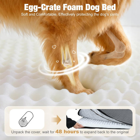 55.1 26.8 inch- Lekereise Soft Dog Car Mat for Hard Bottom Seat Extender x Waterproof Washable Dog Car Mat, Orthopedic