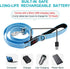 Led Dog Leash 4 Ft - Light Up Rechargeable Waterproof Nylon Reflective Leashes with Padded Handle for Night Walking