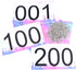 TRIWONDER Race Bibs Running Numbers with Safety Pins, Tyvek Large Numbers 4"x7"