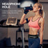 Jueachy Waterproof Running Belts for Women, Adjustable Fanny Pack Waist Pouch with Headphone Port
