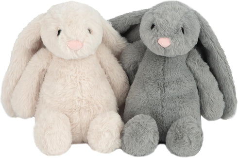 Best Pet Supplies Interactive Bunny Buddy Dog Toy, Crinkle and Squeaky Enrichment for Small/Medium Breed Puppies, Plush