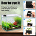 2pcs Aquarium Plant Holder, 5 Holes Top Rimmed Floating Planter Box for Fish Tank Decorations