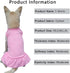 Dog Skirt Shirts, Puppy Dresses for Small Dogs Girls, Comfortable Summer Shirt Beach Wear for Medium Dogs, Pink L